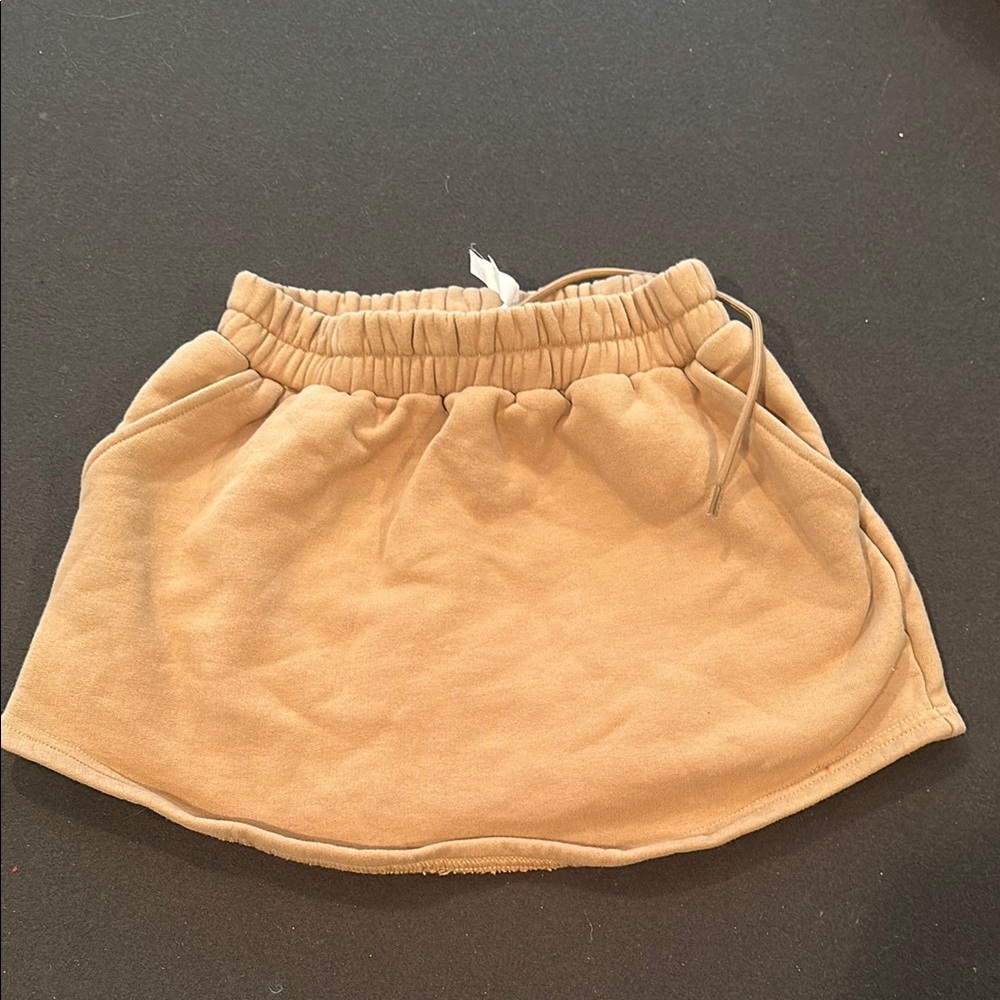 Tan Mini Skirt for Women